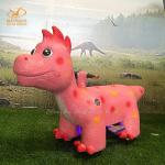 Animatronic Dinosaur Ride for Parent And Kids Together Coin Operated Dino Animal