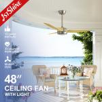 Plastic Blades LED Ceiling Fan with Light and Remote Pure Copper Motor Energy