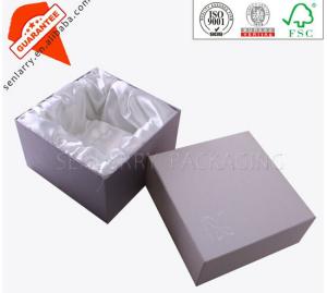 Wholesale handmade top and bottom silk lined cosmetic paper packaging box from china suppliers