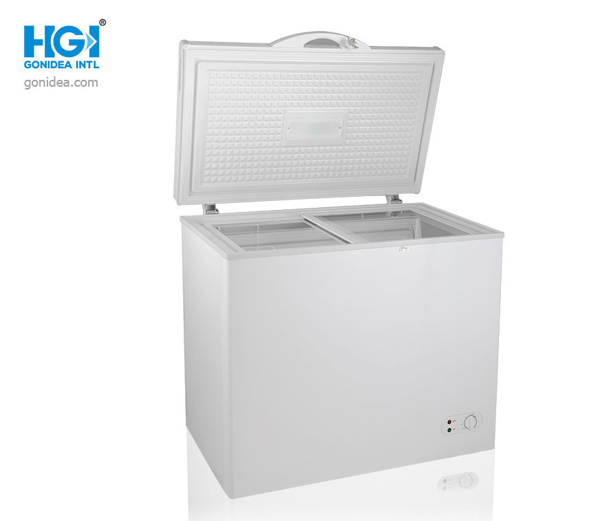 Hgi Top Open Freezer Single Glass Door Chest Freezer Model Bd/Bc-262qg