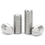 Slotted Flat Point Grub Screws DIN551 Stainless Steel Slotted Set Screw with