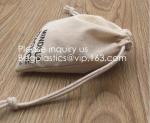 Double Canvas Drawstring Bag Cotton Pouch Gift Sachet Bags Muslin Bag Reusable