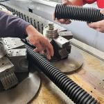 SGS Spiral Pipe Extrusion Line High Speed PE Corrugated Pipe Machine