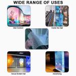 Ultra-Thin Bendable LED Curtain Video Wall 3.9mm Thickness 80% Light Transmittan