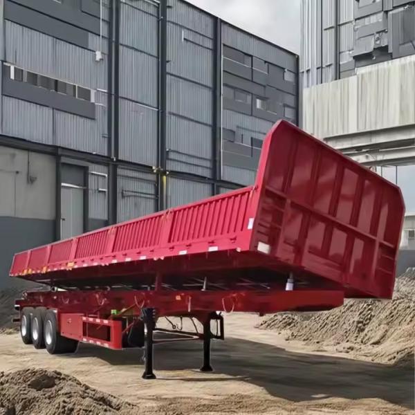 CIMC 40FT 3 Axle Tare Weight 8.5t Heavy Duty Mechanical Suspension Wall Side