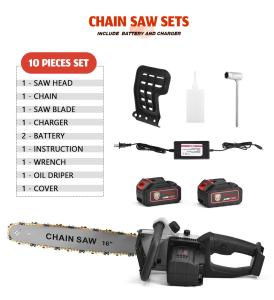Wholesale 100mm Cordless Handheld Chainsaw 3 KGS 16in Chain Saw Cutter from china suppliers