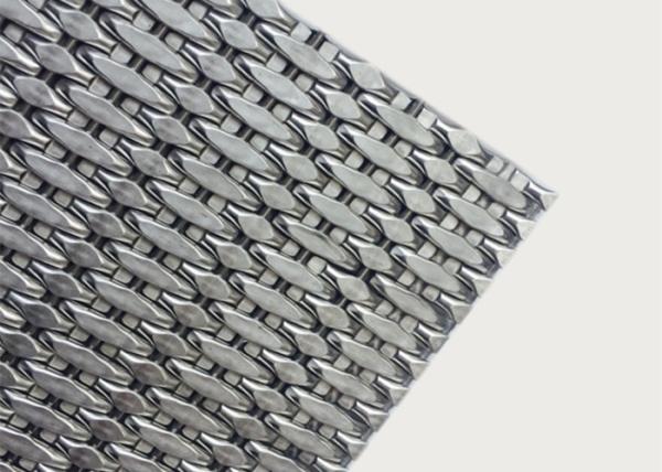 Decorative Elevator Metal Mesh , Hard Curtain Screen For Elevator Cab Walls