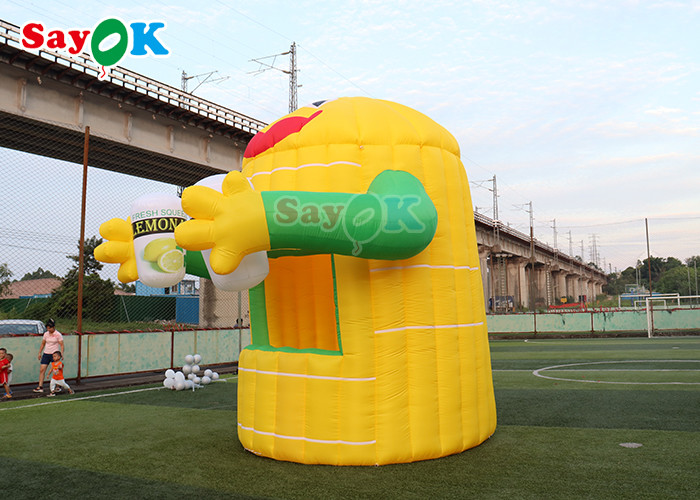 Oxford Inflatable Air Tent Lemon Cartoon Booth Aerated Custom Made