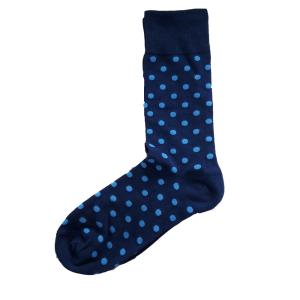 Wholesale Blue Dot Man's Crew Socks from china suppliers