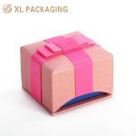 Hard Custom Printing Small Gift Cardboard Drawer Paper Box With Bow for Jewelry