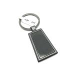 Individual Polybag Package Metal Keychain Holder with Customized Logo Engraving