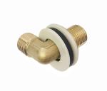 1/2'' Lead Free Brass 90 Degree Elbow With Wide Flange Brass Tap Back Nuts