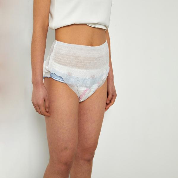 Korea SAP Lady Menstrual Period Pants for Sanitary Napkin Pants in Soft Nowoven