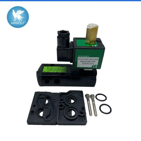 Solenoid valve 3/2 NC-5/2 air pilot operated single Solenoid valve SCHTG551B401M