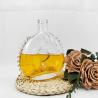 Buy cheap Special Craftsmanship Brandy Bottle Unique Flat Round Design with Crystal Flower from wholesalers