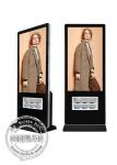 43/55 Inch Advertising Digital Signage Floor Stand With Wireless Charging