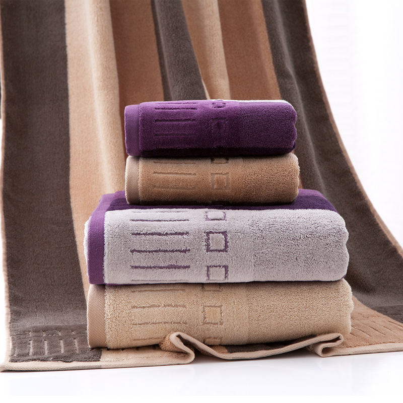Compressed Cotton Bath Towels with Plush Cut Pile Thick and Oversized Gift-Packaged