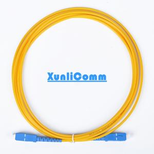 Wholesale FTTH Simplex SC-SC Fiber Optic Patch Cord 3 Meters Yellow Color Low Insertion Loss from china suppliers