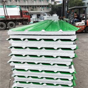 Wholesale green eps sandwich refractory roof panel 1050-50-0.426mm construction materials from china suppliers