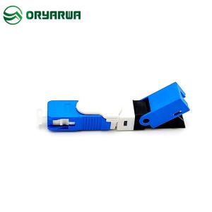 Wholesale H09 Blue Fiber Optic Fast Connector SC UPC OFC Single Mode SM 0.3dB Insertion Loss from china suppliers