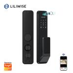RoHs Auto Smart Door Lock With HD Camera Cat Eye Tuya APP