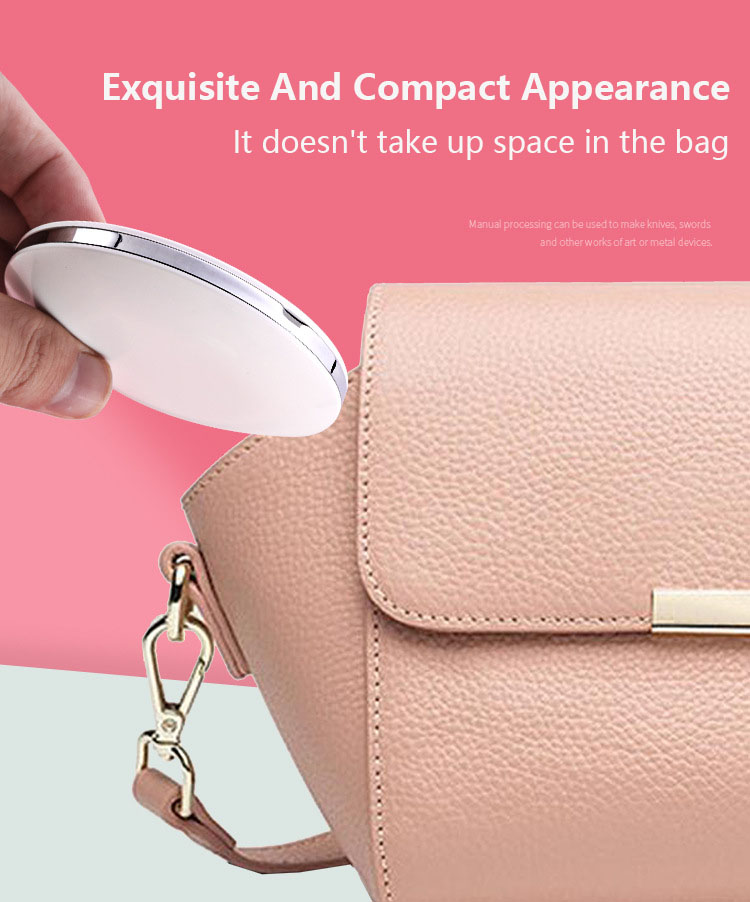 Get the Perfect Look Anywhere LED Lighted Travel Mirror with Pocket and Touch Control