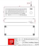 IP64 SUS304 Industrial Metal Keyboard With Trackball Support Support Customized