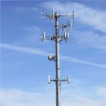 4g 5g Wireless Microwave Monopole Telecom Tower With Flangle 5m 12m 36m 45m 55m