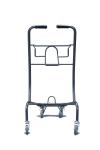 Japan Style 2 Tier Mini Shopping Basket Trolley Cart With 4 Wheels