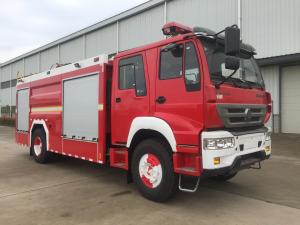 Wholesale HOWO Double Cabin Forest Fire Truck 266HP With Water Foam 6000L Capacity from china suppliers