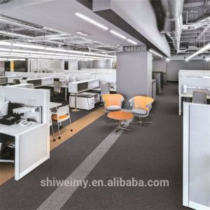 Wholesale 100% Invista nylon material pure color loop pile carpet tiles for office from china suppliers
