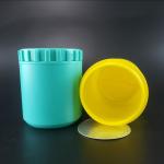 HDPE Cylinder Empty Plastic Powder Containers Straight Plastic Canister Jar 500g