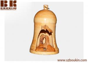 Wholesale Nativity Scene in Small Bell Christmas tree ornament/Bethlehem olive wood Christmas tree ornament from china suppliers