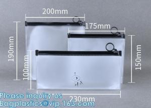Wholesale Biodegradable Custom Frosted Slider Zipper Pouch, Bikini Swimwear, Clothes, Eco Packaging, Zip Lock Bag from china suppliers