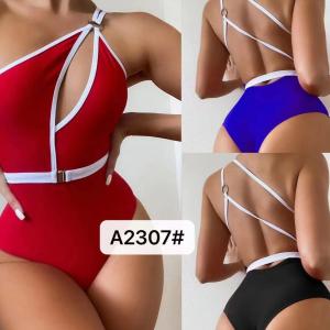 Wholesale Ladies One Piece Swimsuit Solid Color Factory Direct Supply High Waist Miss Hard Wearing The New Type from china suppliers