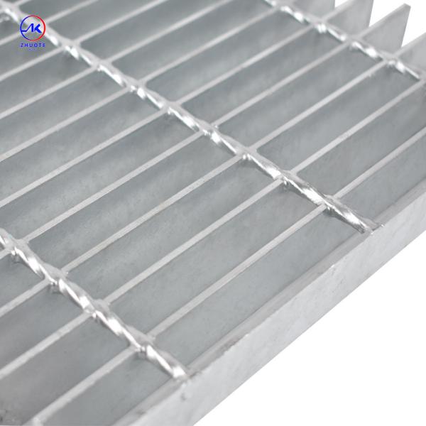 Industrial Steel Grating 30mm Bearing Bar Spacing 1000x1000mm Bright On Surface