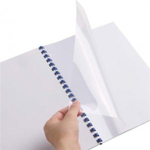 China ISO9001 2015 12inch PVC Binding Cover , 250 Micron Clear Binding Covers For Documents on sale