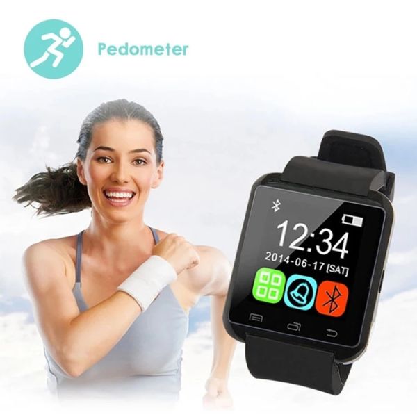 Eraysun U8 Portable Smartwatch 3.0 IPS Display IP67 Waterproof 1.48" Screen Android/iOS Compatible Fitness Tracker