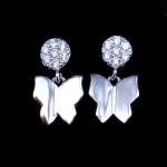 Christmas Gift Multi Color Rhinestone Earrings For Women With Zircon And