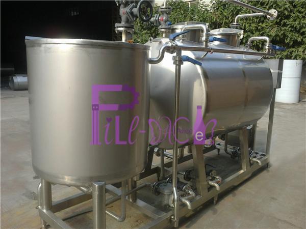 Semiauto CIP Cleaning System 500L Tank For Dairy / Beer / Beverage Processing