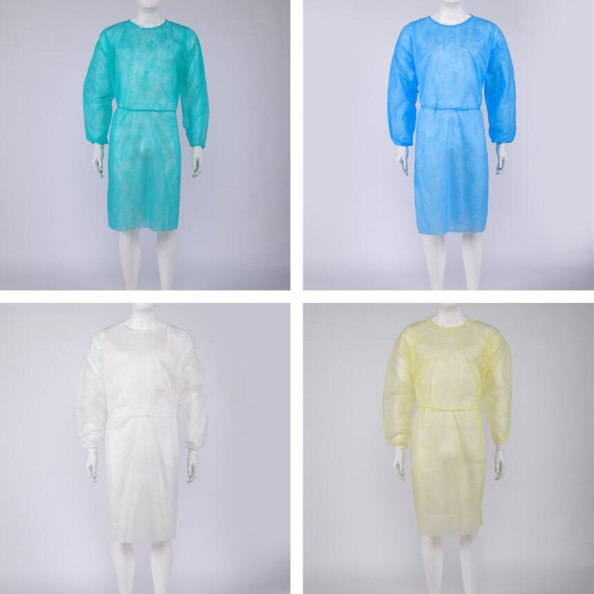 High Quality Disposable Isolation Gowns Disposable Waterproof Gowns Non Woven Fabric Wholesale