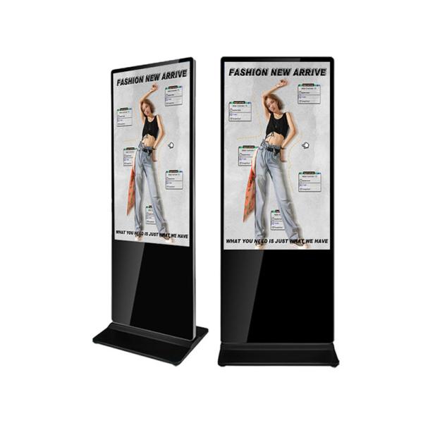 55 Inch Indoor LCD Display Touch Screen Kiosk 1920x1080 2k Android Display Floor