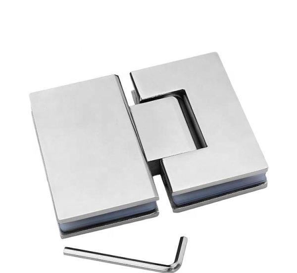 Upgrade Your Bathroom with Polish Finish Glass to Glass Shower Hinge from