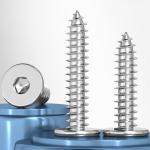 Carbon Steel Self Tapping Screw M3.5 Zinc Plated Wood Screws Grade 4.8 / 8.8 /