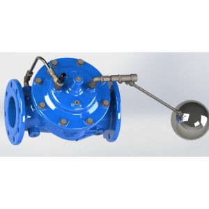 GGG50 Material Float Control Valve with EN1074-5 Flange and Hydraulic Actuator
