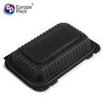 Eco-friendly food grade cornstarch plastic black biodegradable microwave food