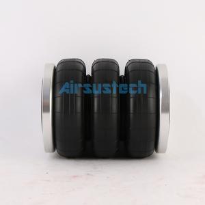 Wholesale TS16949 Air Spring Assembly Triple Convoluted Rubber Shocks 114.5mm Screw Center Distance from china suppliers