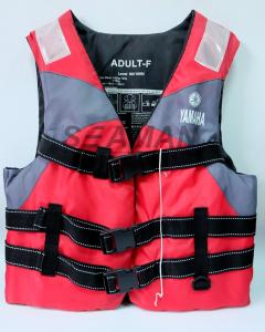 China Nylon Polyester Red / Grey YAMAHA Life Jacket Water Sport Foam Life Vest on sale