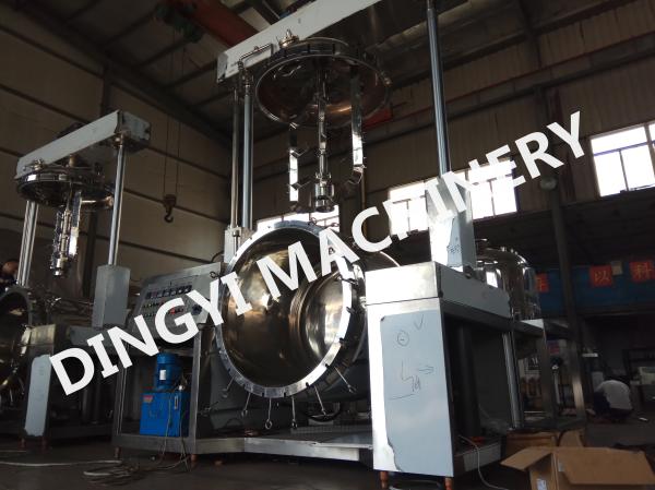 SS316L Vacuum Homogenizer Mixer , Cosmetic Cream Mixers Easy - Clean Emulsifying