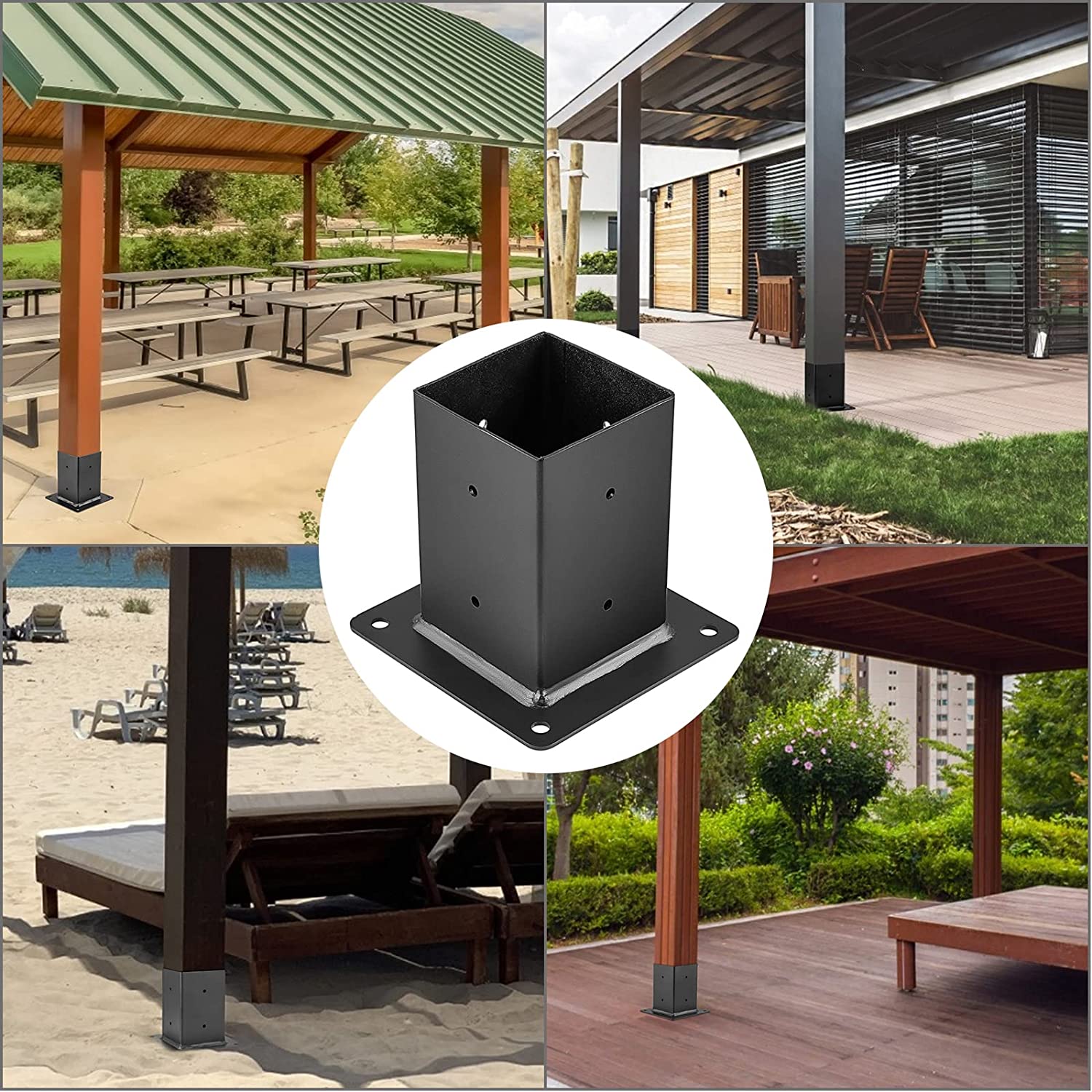Standard Pergola Brackets 4x4 Kit Corner Brackets for Woodworks